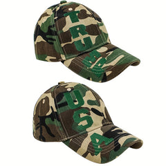 Camouflage Baseball Cap with Embroidery Duck Tongue