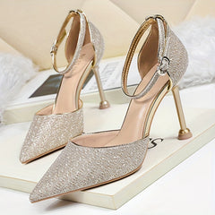 Sequins Glitter Stiletto Heel Shoes for Women