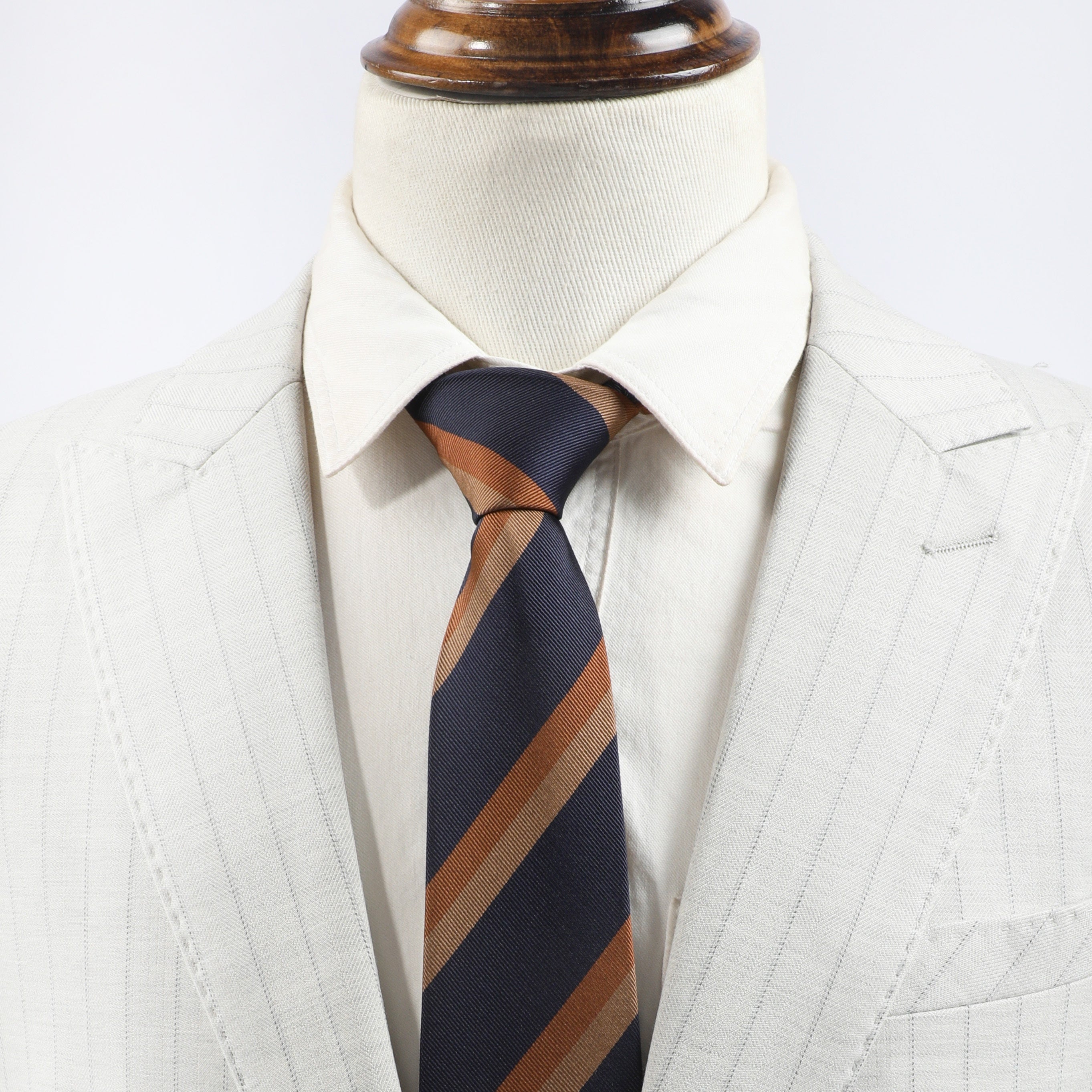 Multicolor Men's Diagonal Striped Tie