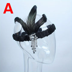 Feather Headband for Prom Halloween Party Mother's Gift