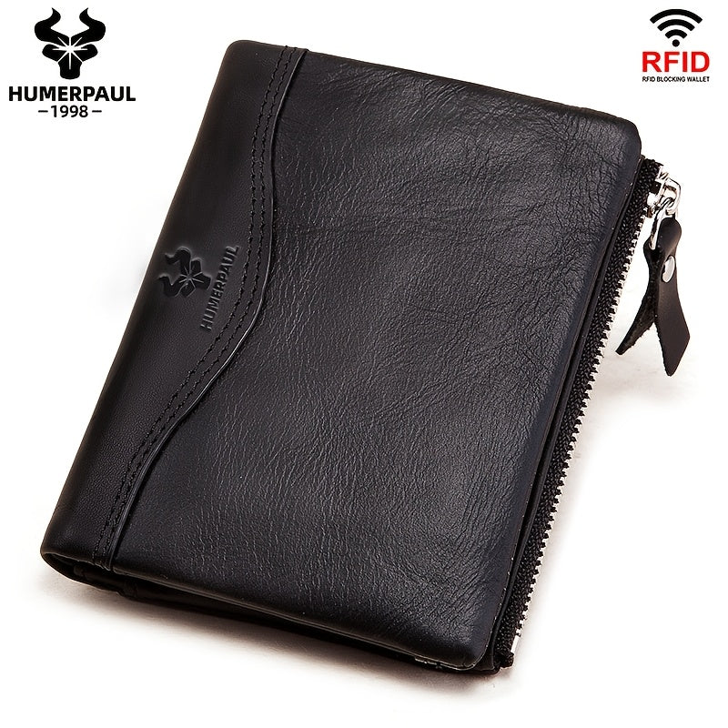 Women's Leather Wallet RFID Blocking Coin Purse Stylish Gift BP812