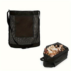 1pc Mushroom Foraging Bag Collapsible Handy Mesh Bag Camping Supplies