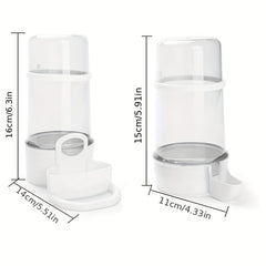 2pcs Auto Bird Feeders Prevent Spills/Splashes Dispenser Bird Water Fountain
