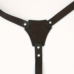 Men's PU Pin Buckle Suspenders Party Leather Strap