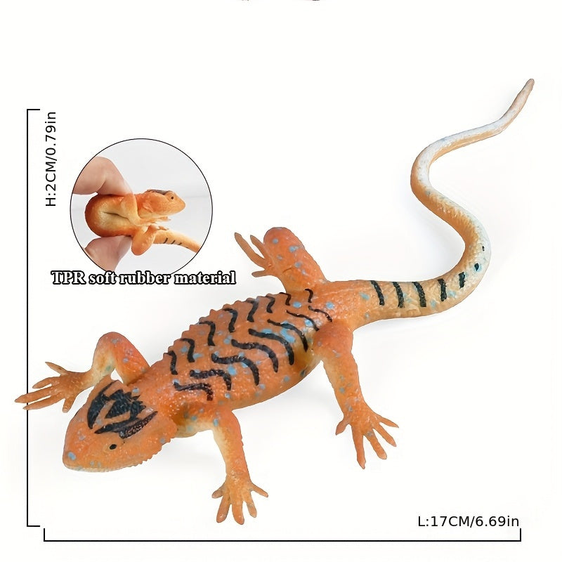 Rubber Lizard Insect Toys Set