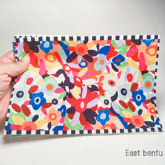 Mini Dollhouse Mat Whimsical Forest & Mushroom, Mixed Colors, Durable Polyamide