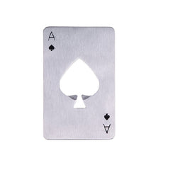 Ace Poker Bottle Opener Pocket Tool for Beer Cards Spades