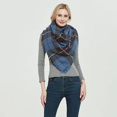 Soft Blanket Scarf Long Shawl for Winter Outdoor Hiking Camping