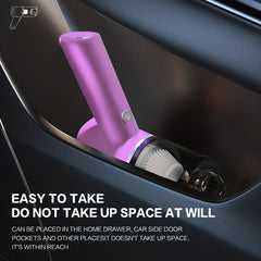 Portable Wireless Car Vacuum Cleaner Rechargeable Pink