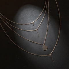 Women's Star Layer Necklace 18K Plated Jewelry