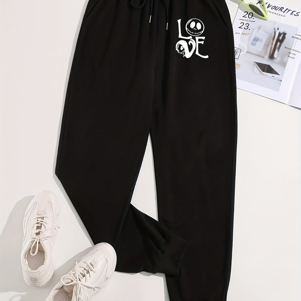  Halloween Sports Pants Women's Plus Graphic Elastic Drawstring Legging