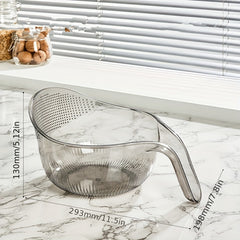 Rice Rinser Strainer Wash Rice Strainer With Handle For Washing Rice Fruits