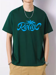 Men's Cotton Graphic Crew Neck Active T shirt Casual Comfy Tees