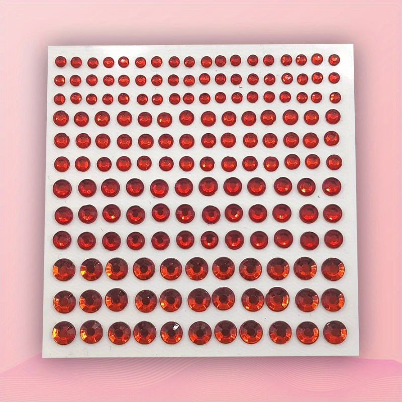 Self Adhesive Rhinestone Stickers DIY Gems Makeup Carnival