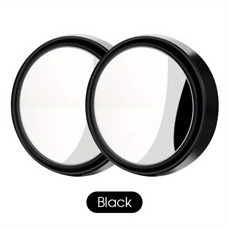 2pcs Car RV Rearview Mirror Small Round Mirror Adjustable