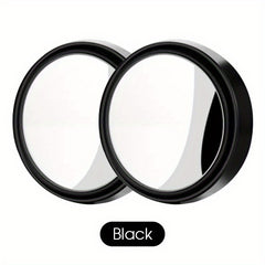 2pcs Car RV Rearview Mirror Small Round Mirror Adjustable