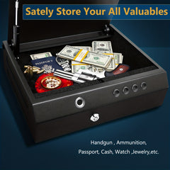 Biometric Gun Safe 3-Way Access Fingerprint Smart Safe