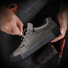 Men's Leather Lace Up Casual Shoes