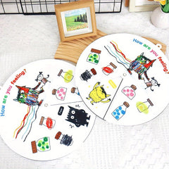 Colorful Monster Puppet Book & Turntable Toy