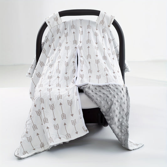Arrow Print Car Seat Sunshade Cover for Baby Girl