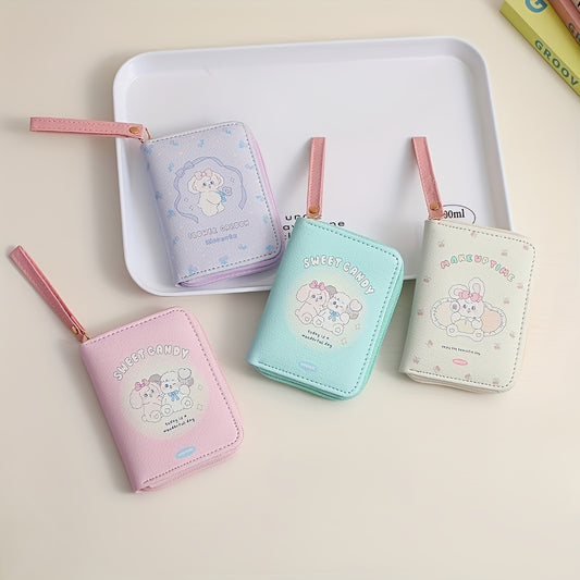 Cartoon PU Leather Short Wallet for Girls