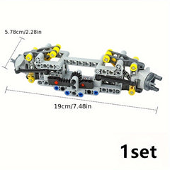 High Tech Gear Wheels Building Blocks Set