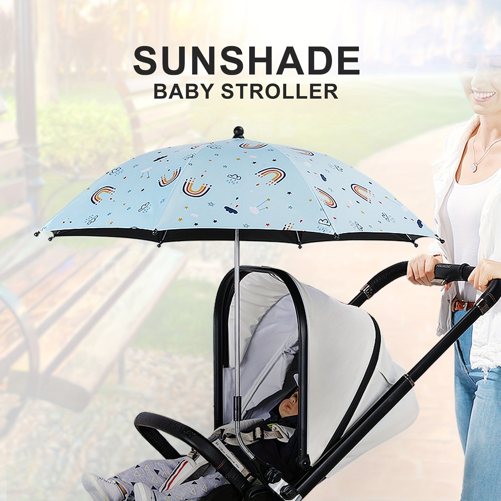 Adjustable Baby Stroller Sunshade for Safety & Comfort