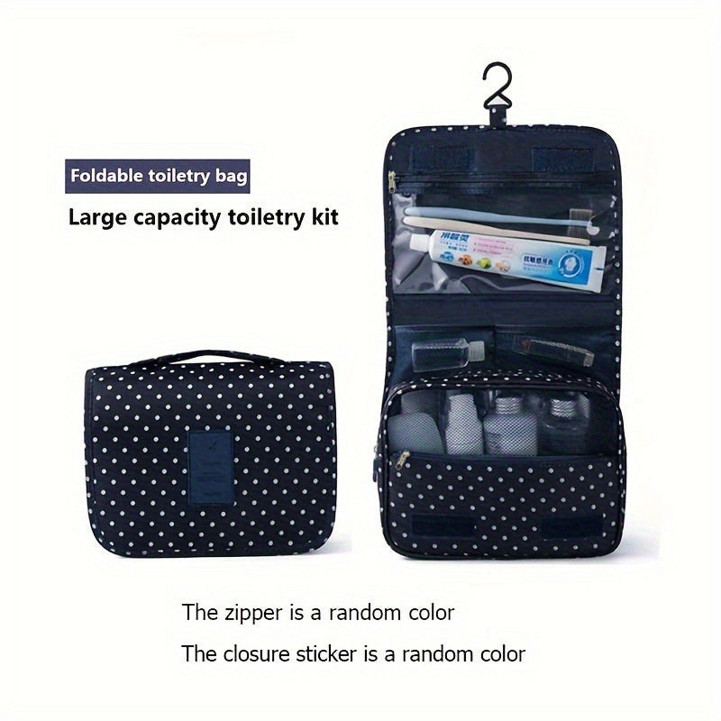 Waterproof Cosmetic Bag with Hook for Travel Toiletries