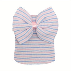 Big Bow Knitted Baby Hat for Newborns