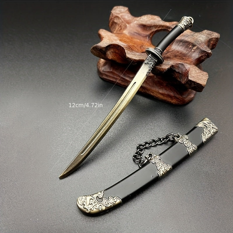 Mini Ancient Style Sword Keychain Pendant Toy