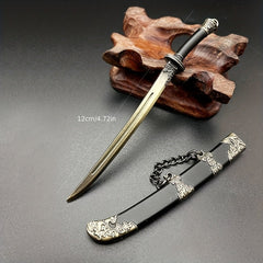 Mini Ancient Style Sword Keychain Pendant Toy