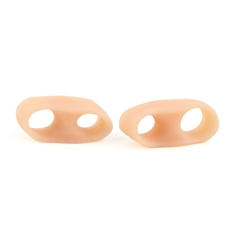 2pcs Silicone Toe Separator Spacer Hallux Valgus Corrector Finger Protector