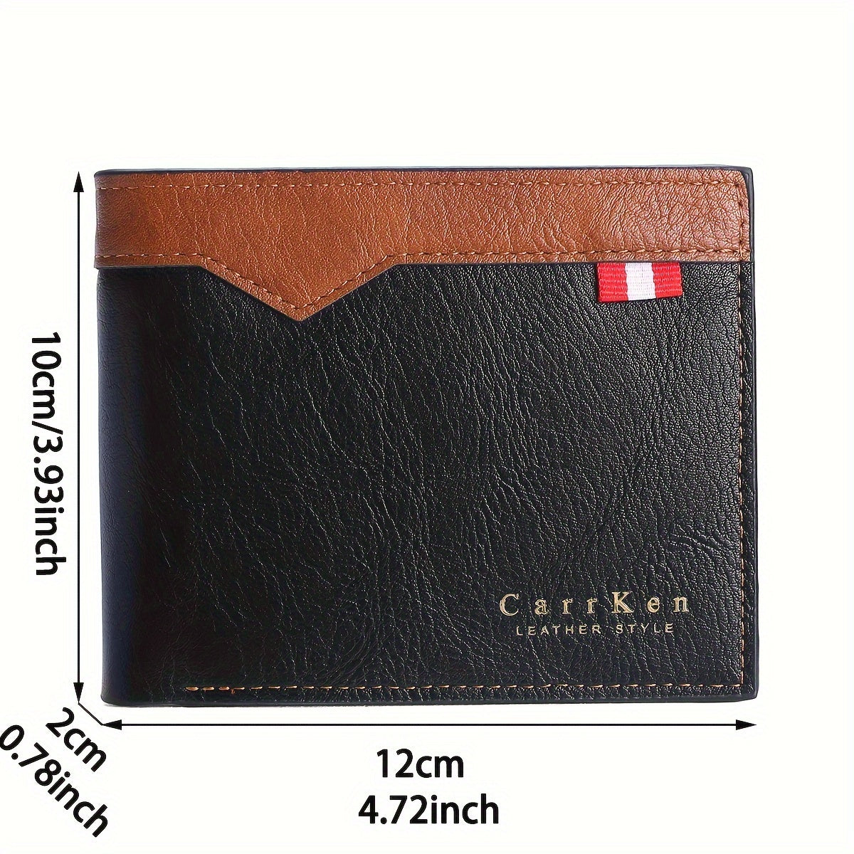 Men's Retro Splicing Wallet Credit Card Soft Purse