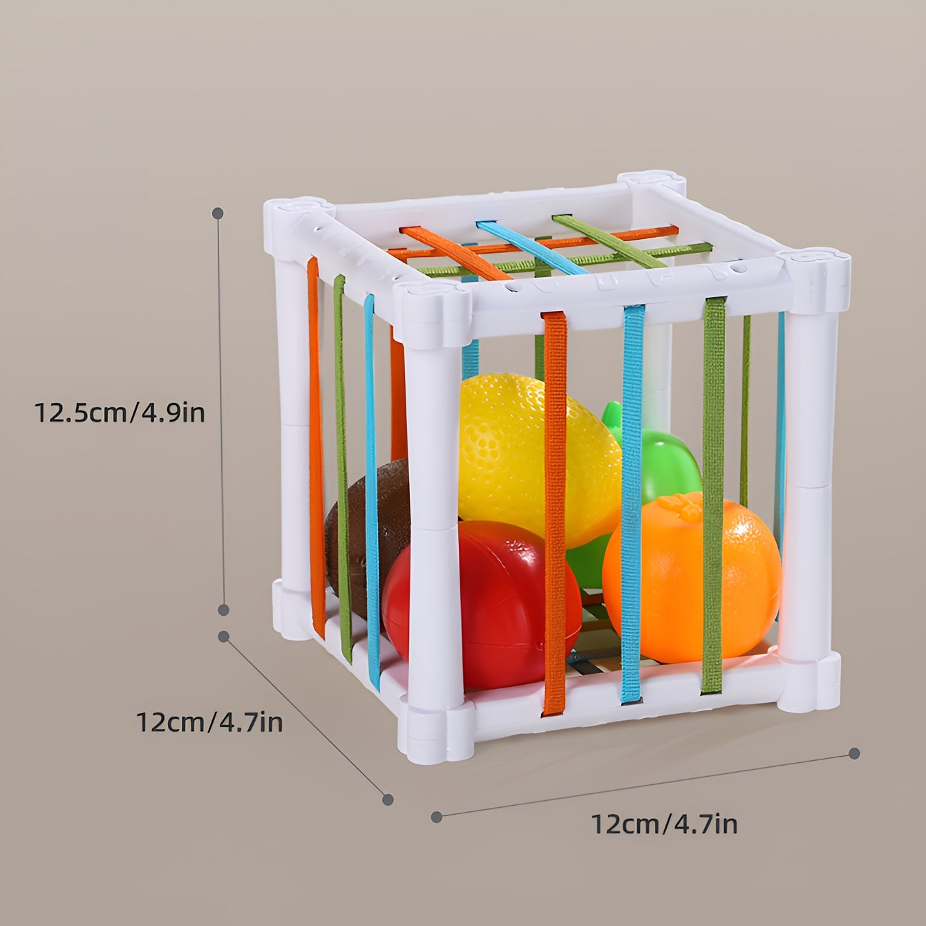 Colorful Fruit Shape Puzzle Toy Enhances Focus & Shape Recognition