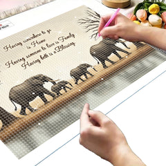 Elephant Themed Diamond Painting Art Kit for Adults