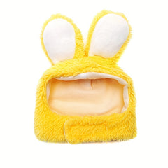 Plush Cat Headgear with Bunny Ears for Pet Cosplay