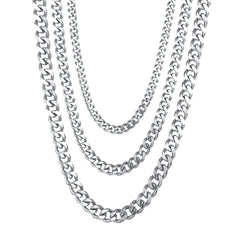 Stainless Steel Chain Men's Link Chokers Necklace
