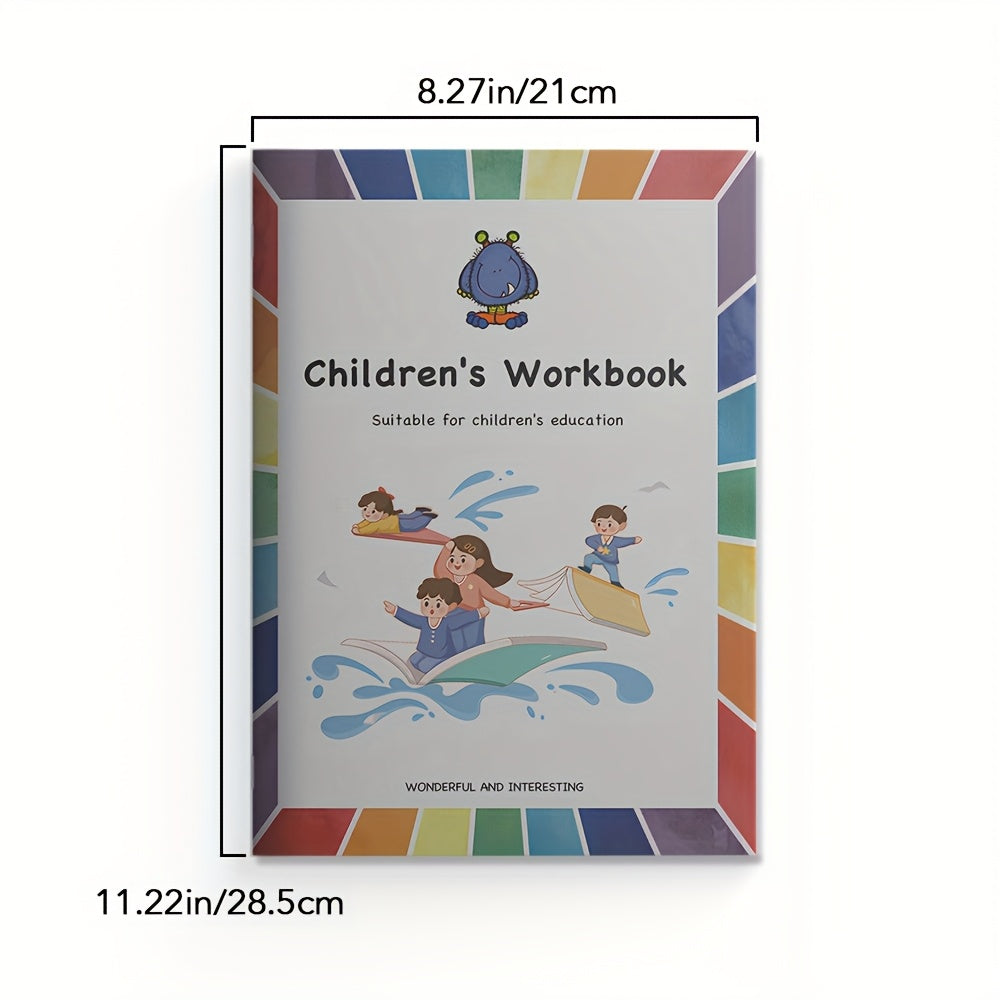 Kids Concentration Training Interactive Activity Workbook with Matching Game