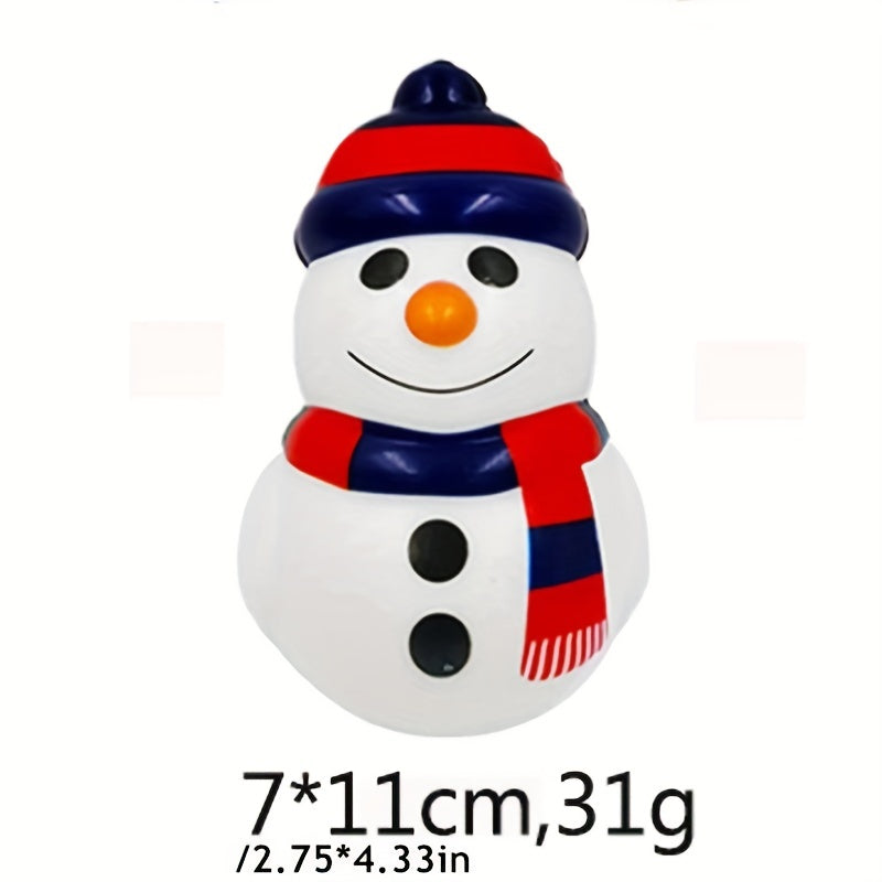 4pcs Christmas Squishy Toys Santa Snowman Elk Slow Bouncy Stress Reliever