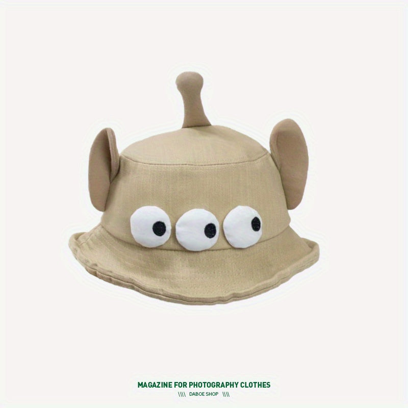 Three Eye Monster Bucket Hat Sun Protection Basin Hat For Man