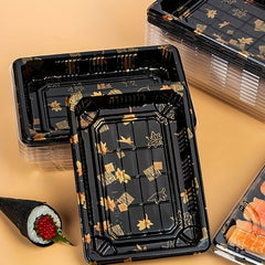 20pcs Disposable Sushi Boxes for Takeout Cakes Kitchen Restaurant Storage