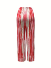  Tie Dye Wide Leg Stretch Trousers