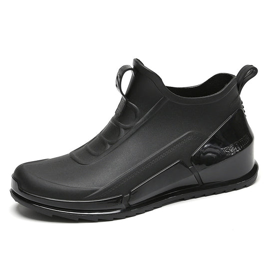 Women's Waterproof Non-slip Rain Boots - Short Rubber Kitchen Work Shoes