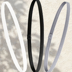 3pcs Solid Sports Headband Yoga Non slip Elastic Yoga Headband