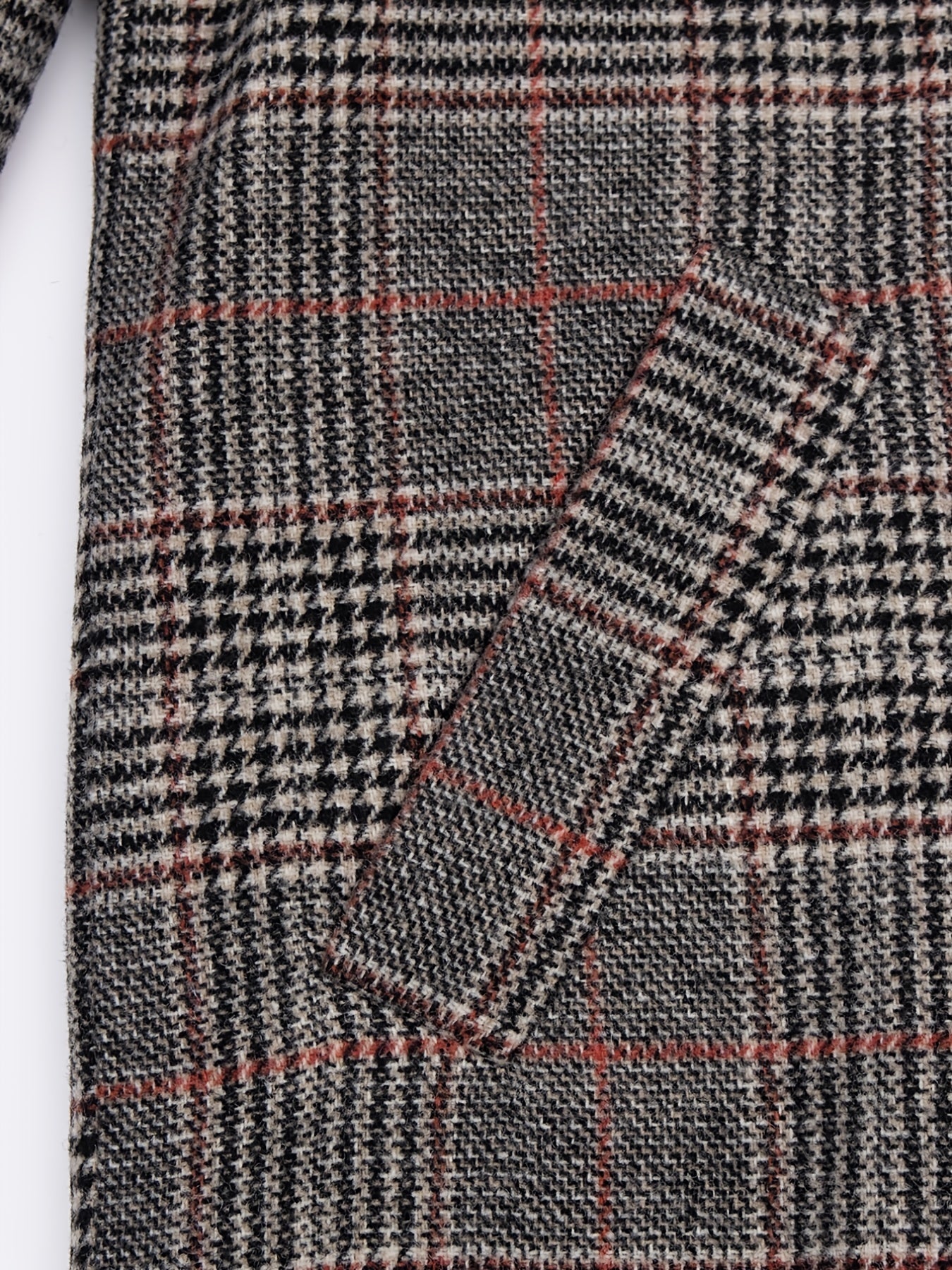 Plaid Long Sleeve Blazer Open Front Lapel Blazer