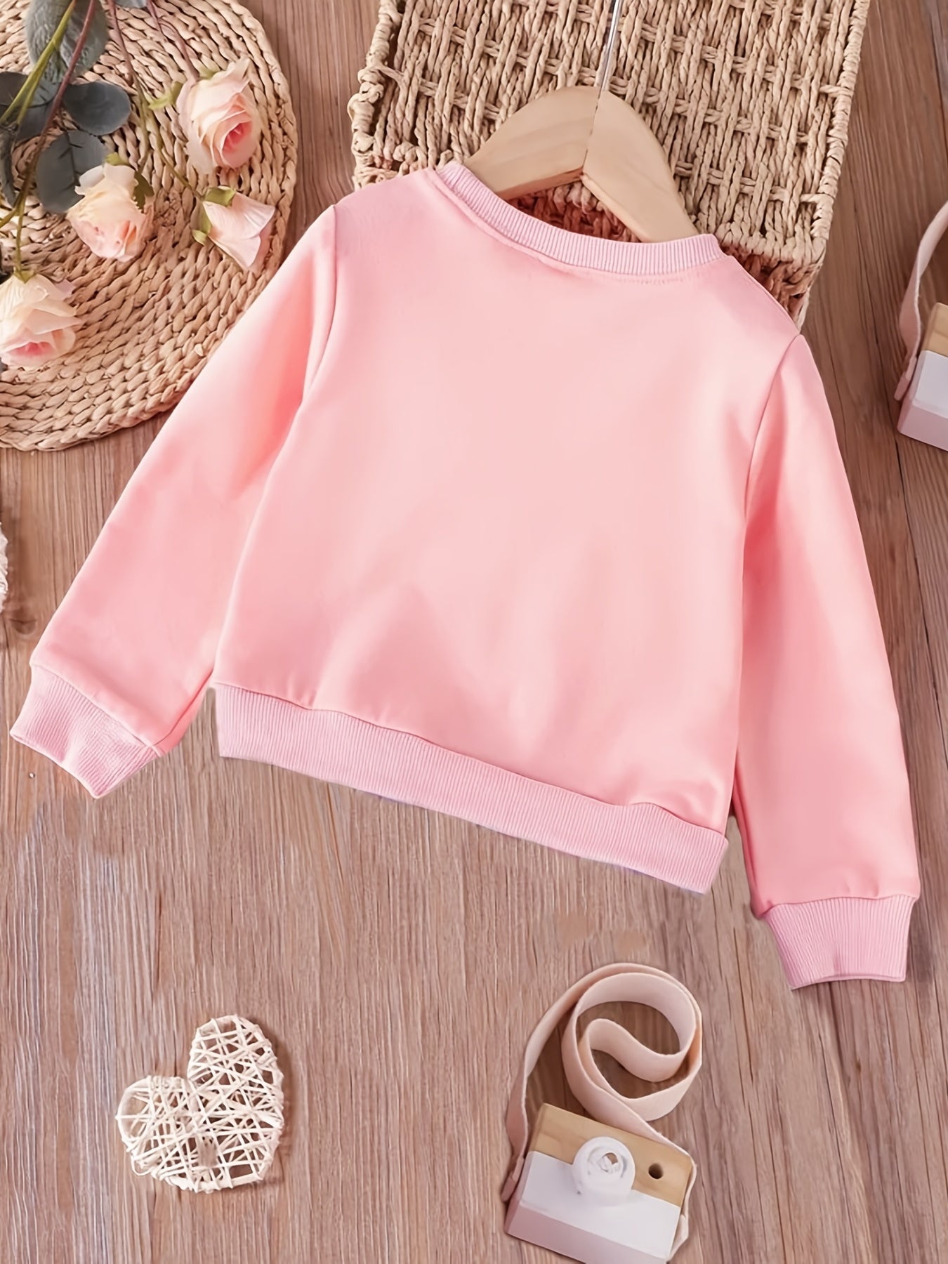 Girls Unicorn Print Pullover Sweatshirt for Autumn
