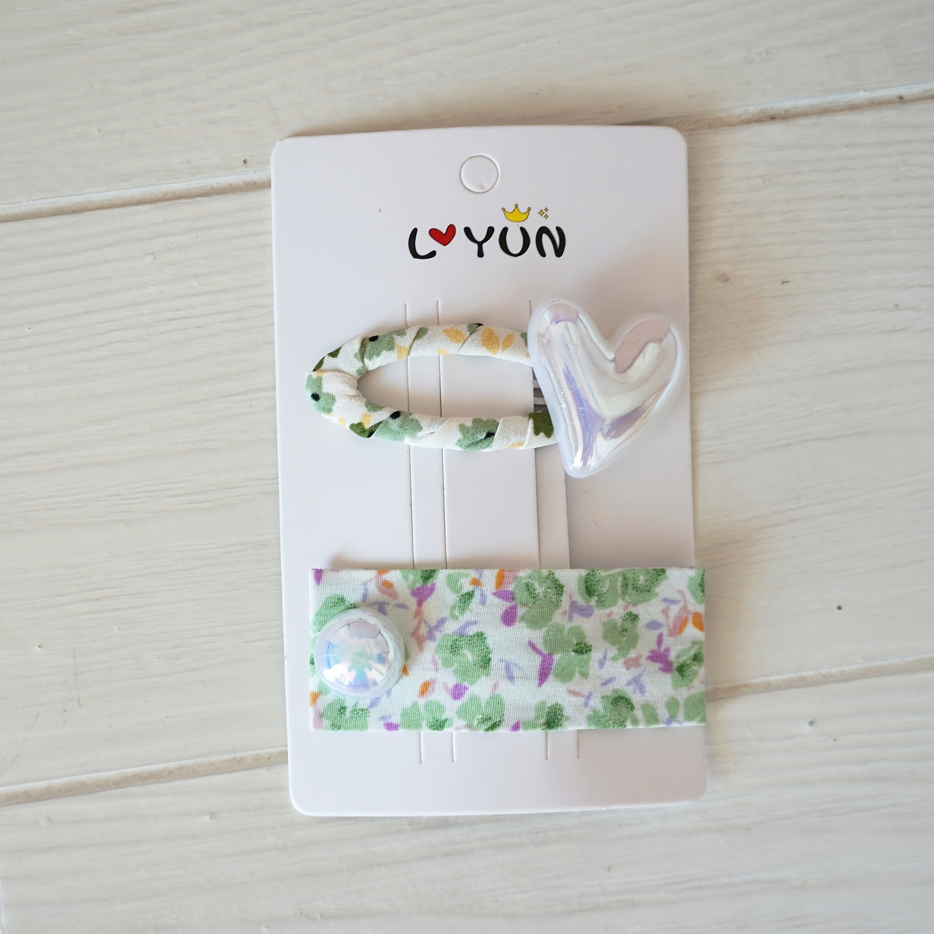 Girls Floral Print Hair Clip Hair Accessories