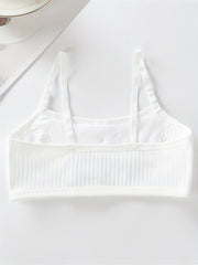 4pcs Girl Sling Bras Kids Comfy Underwear