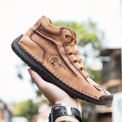 Men's Vintage Lace Up Boots Comfortable Ankle Chukka Boots
