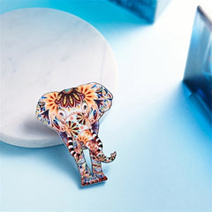 Colorful Turtle Brooch Creative Horse Elephant Animal Lapel Pin